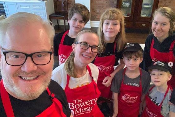 Michael Gaffigan with his family.